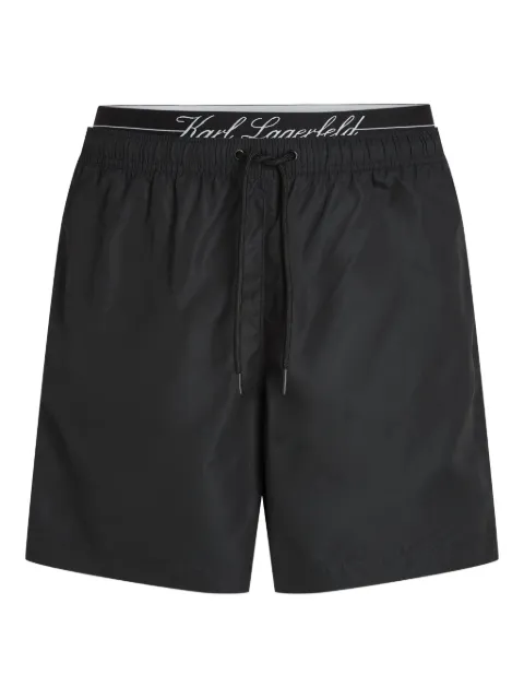 Karl Lagerfeld shorts de playa con doble pretina