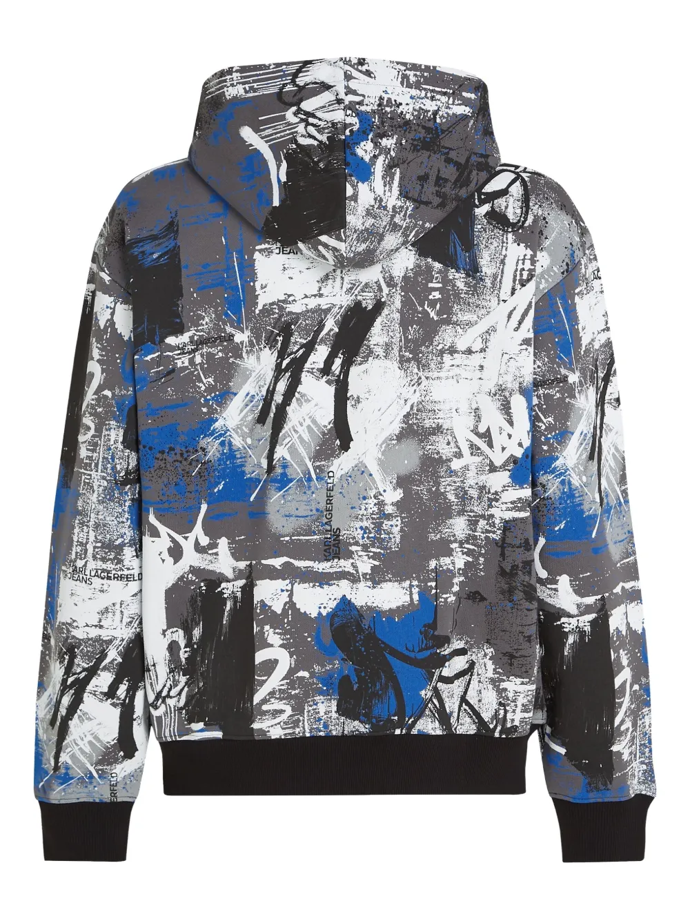 Karl Lagerfeld Jeans Hoodie met abstracte print Grijs