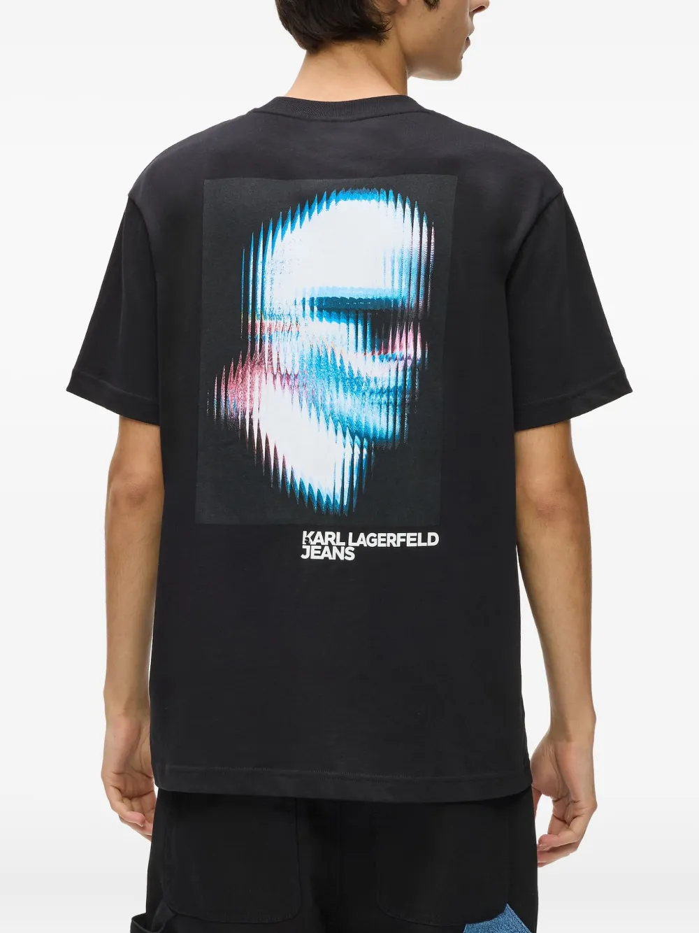 Karl Lagerfeld Jeans T-shirt met logoprint Zwart