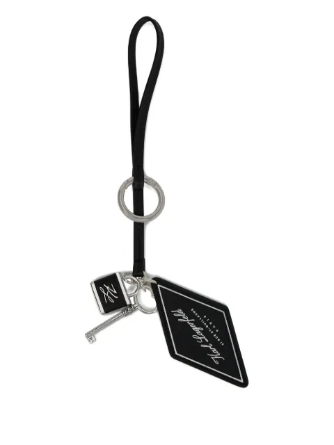Karl Lagerfeld logo-print keyring