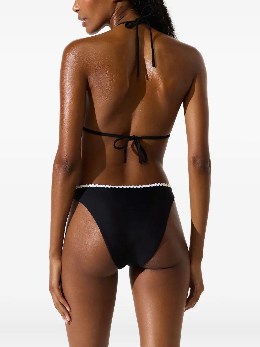 Karl Lagerfeld Bikinitop met gewelfde afwerking Zwart