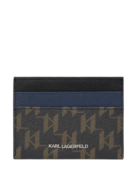 Karl Lagerfeld monogram-print cardholder