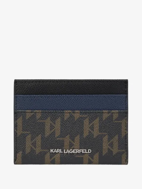 Karl Lagerfeld Porta-cartões com estampa monogramada