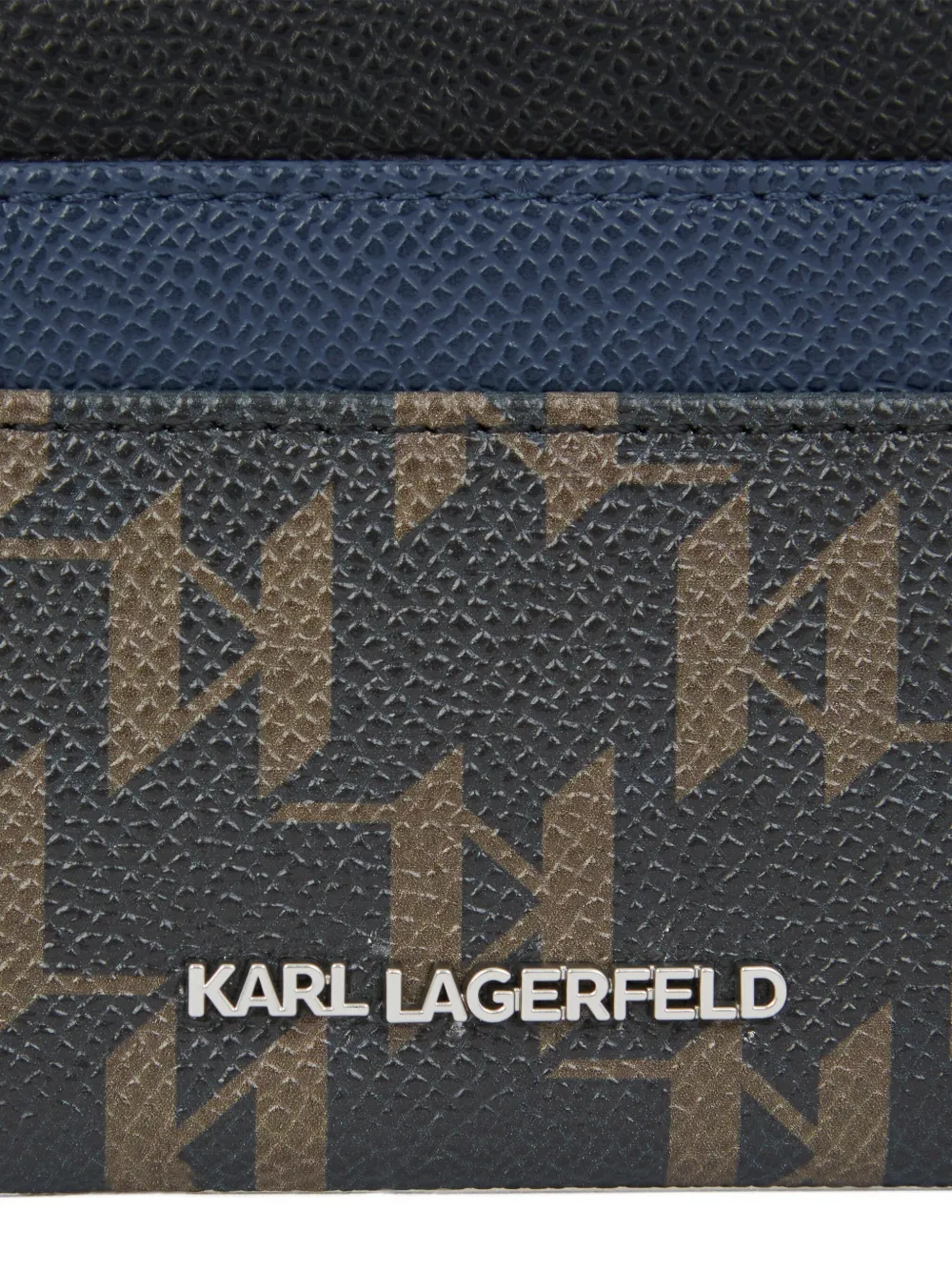 Karl Lagerfeld Pasjeshouder met monogramprint Bruin