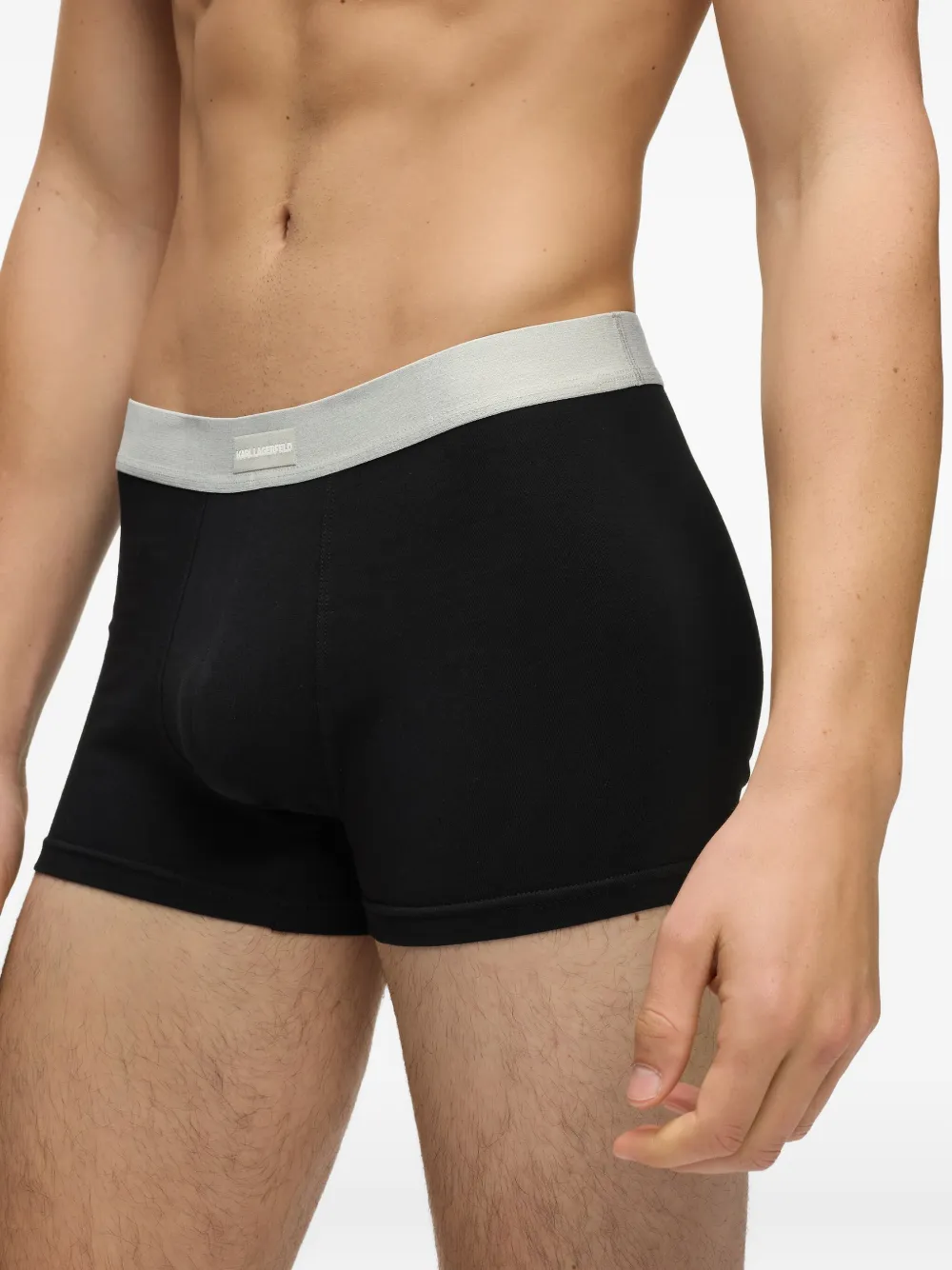 Karl Lagerfeld Zeven boxershorts met logo Zwart
