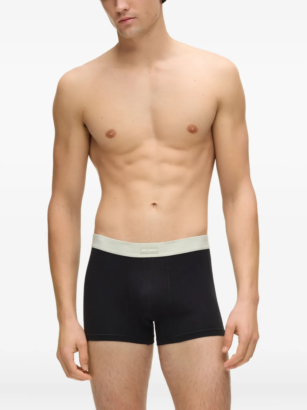 Karl Lagerfeld Zeven boxershorts met logo Zwart