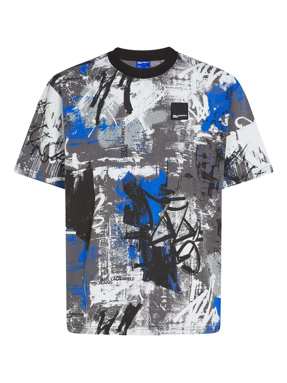 Karl Lagerfeld Jeans abstract-print T-shirt | Grey | Image 1