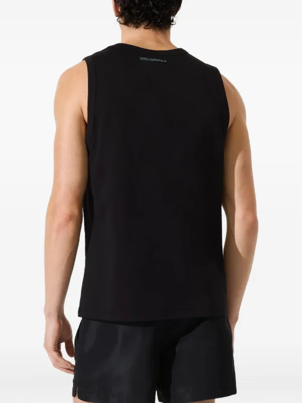 KARL LAGERFELD カールラガーフェルド　タンクトップ　ブラック　38 Karl Lagerfeld タンクトップ | ブラック | FARFETCH JP