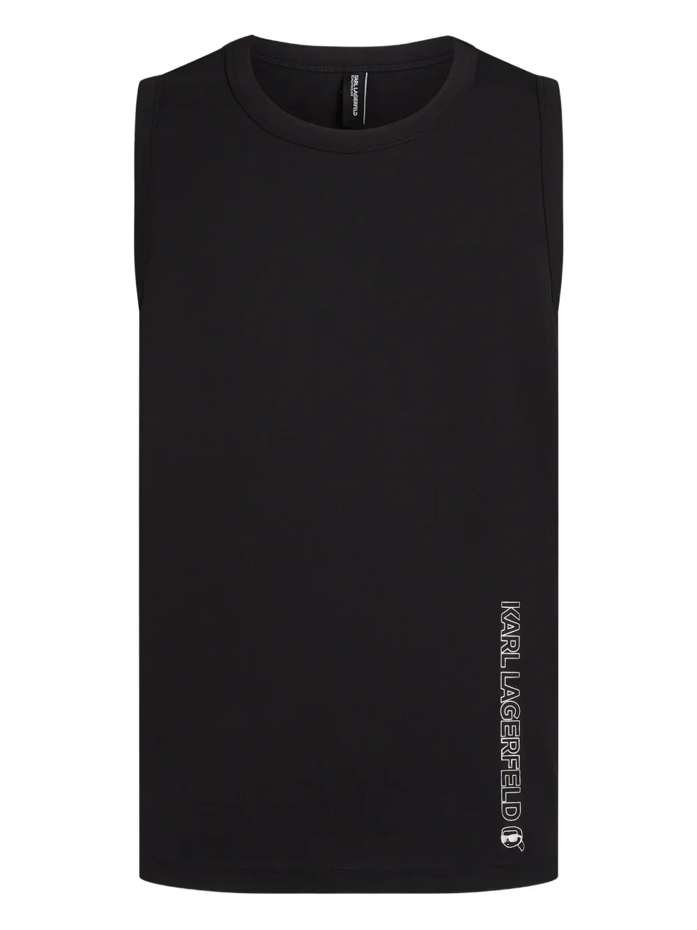 Karl Lagerfeld logo-print tank top | Black | Image 1