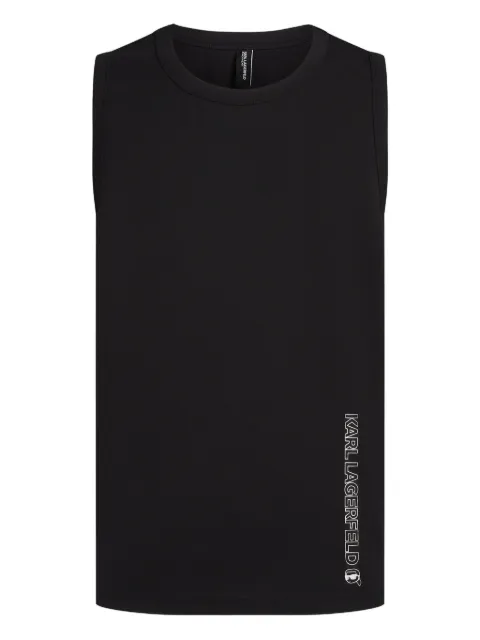 Karl Lagerfeld logo-print tank top