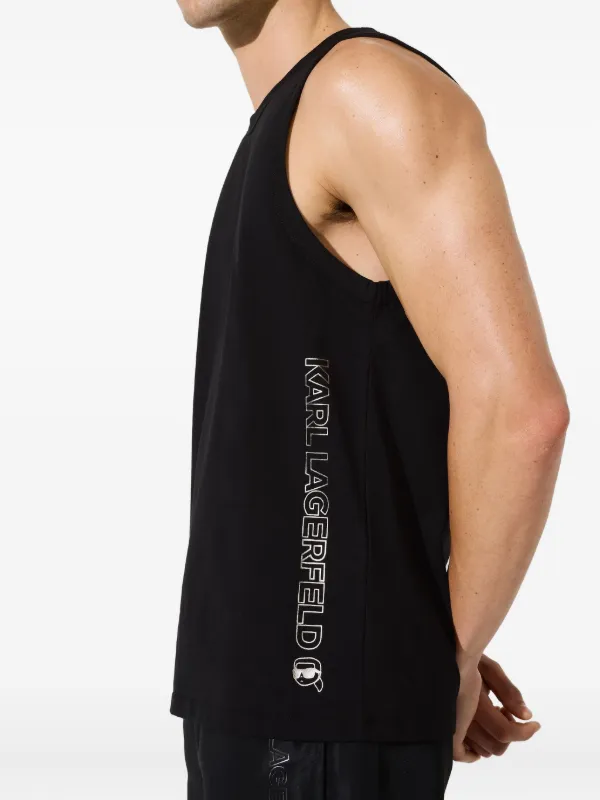 KARL LAGERFELD カールラガーフェルド　タンクトップ　ブラック　38 Karl Lagerfeld タンクトップ | ブラック | FARFETCH JP