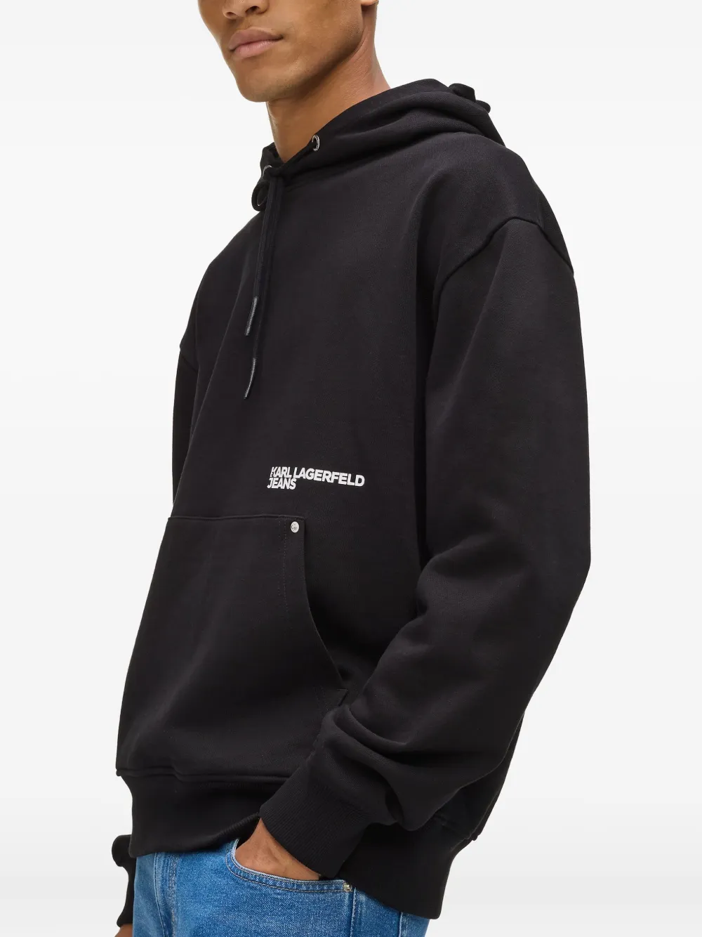 Karl Lagerfeld Jeans Hoodie met print Zwart