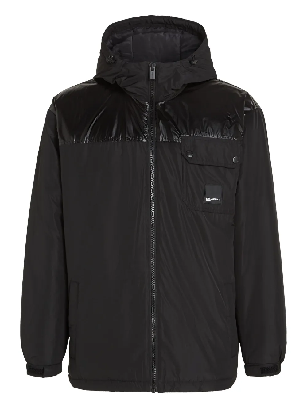 Karl Lagerfeld Jeans logo-patch jacket | Black | Image 1