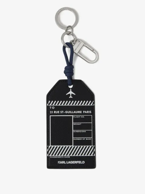 Karl Lagerfeld porte-clés à étiquette bagage