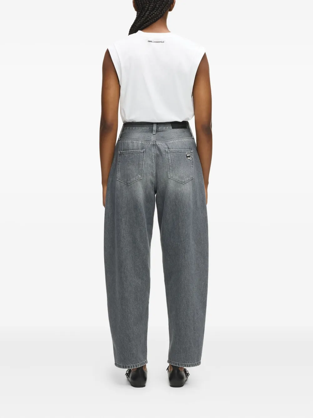 Karl Lagerfeld Ikon barrel jeans Grijs