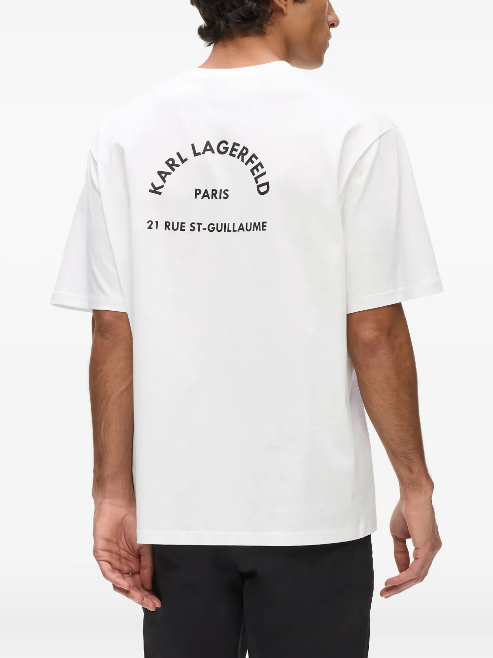 Karl Lagerfeld Rue St-Guillaume T-shirt Wit