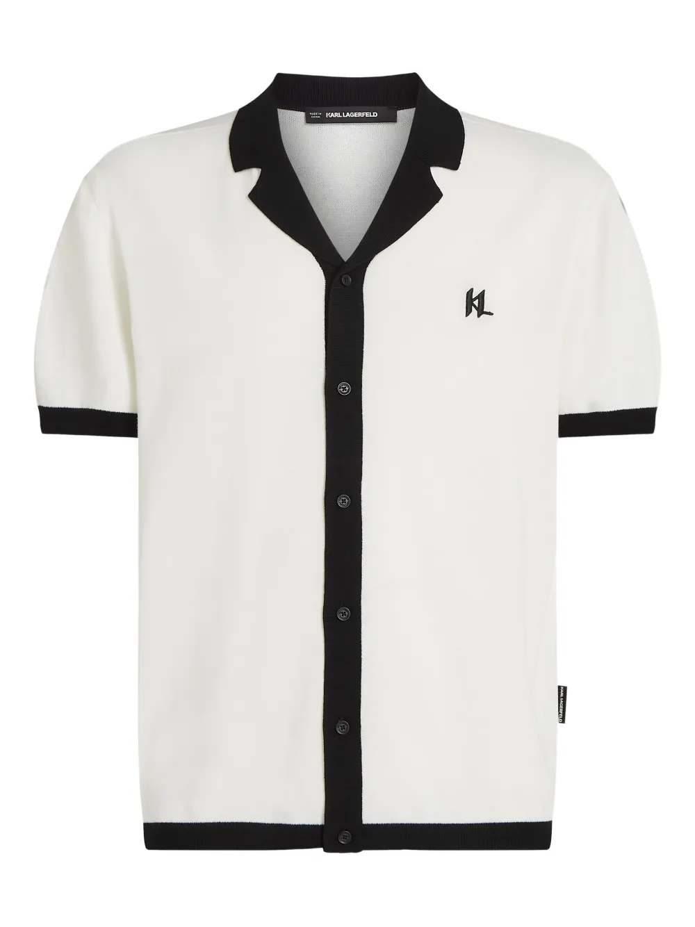 Karl Lagerfeld camisa con logo bordado | blanco | Image 1