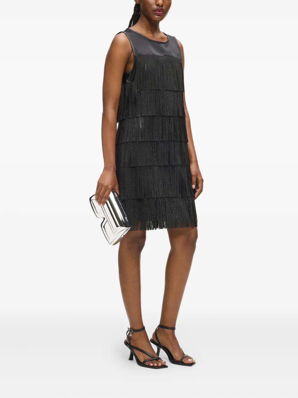 Karl Lagerfeld Ikon clutch - Zilver