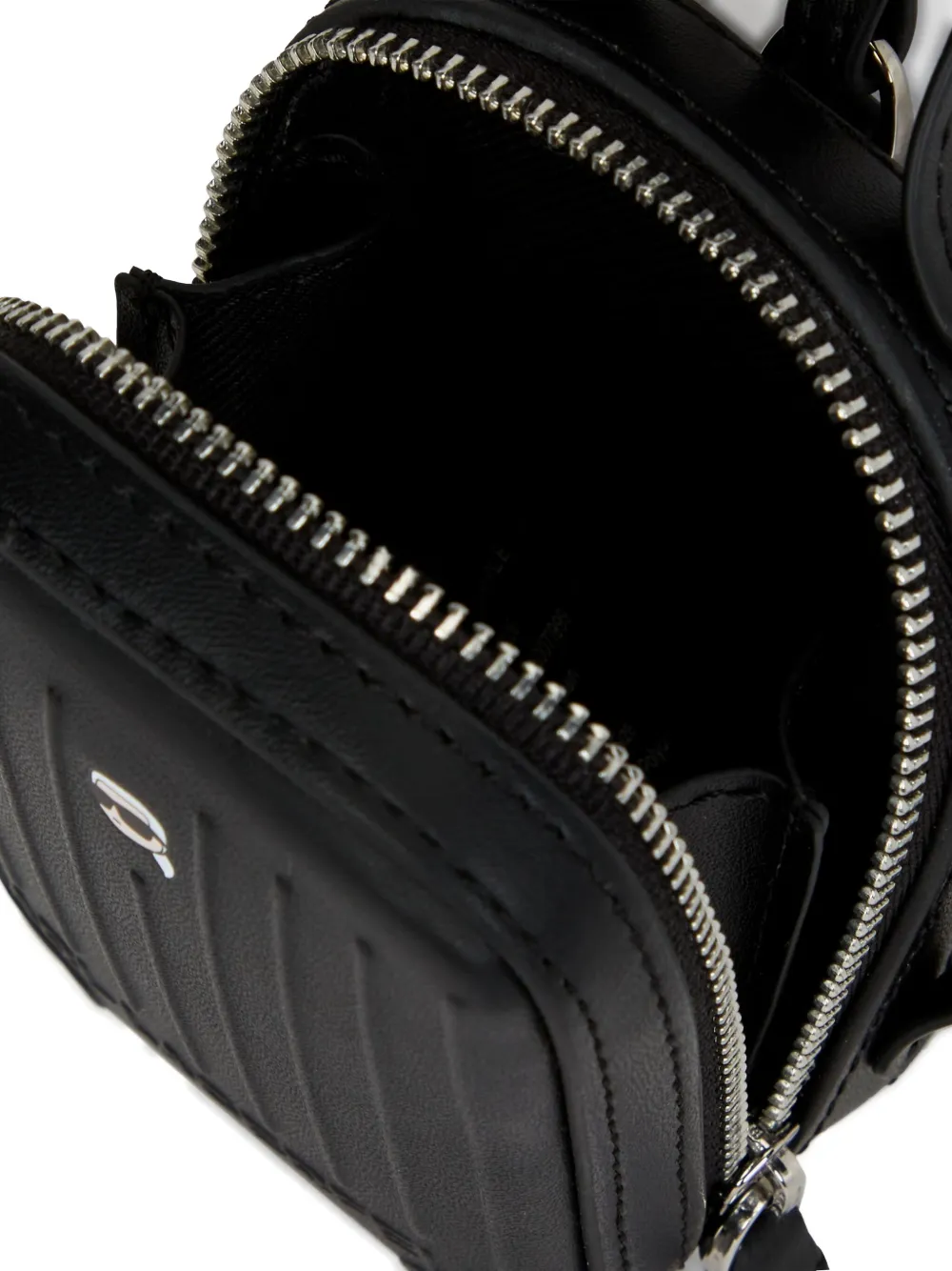 Karl Lagerfeld Ikon sleutelhanger voor koffer Zwart