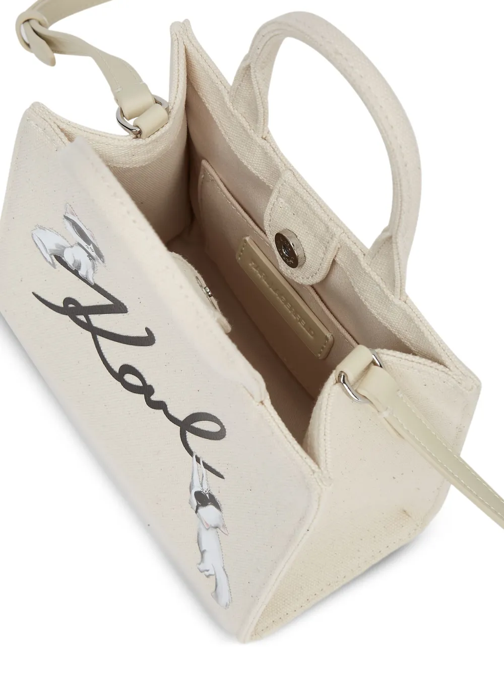 Karl Lagerfeld Ikon Signature shopper Beige