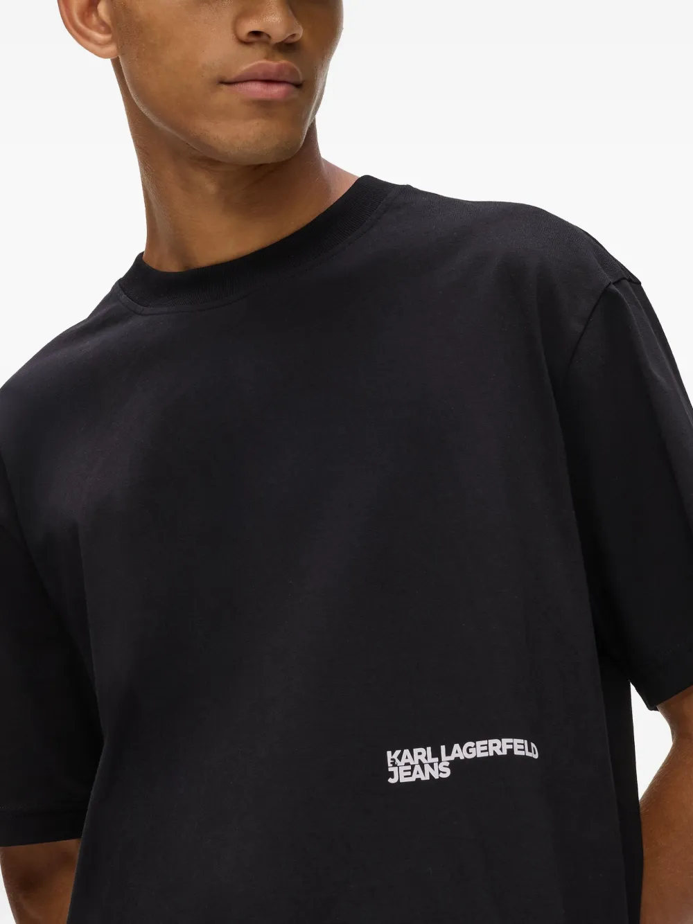 Karl Lagerfeld Jeans T-shirt met logoprint Zwart