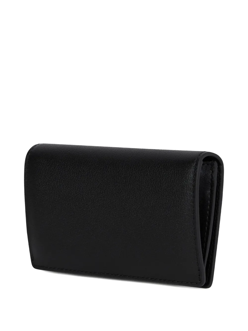 Karl Lagerfeld Signature leren portemonnee - Zwart