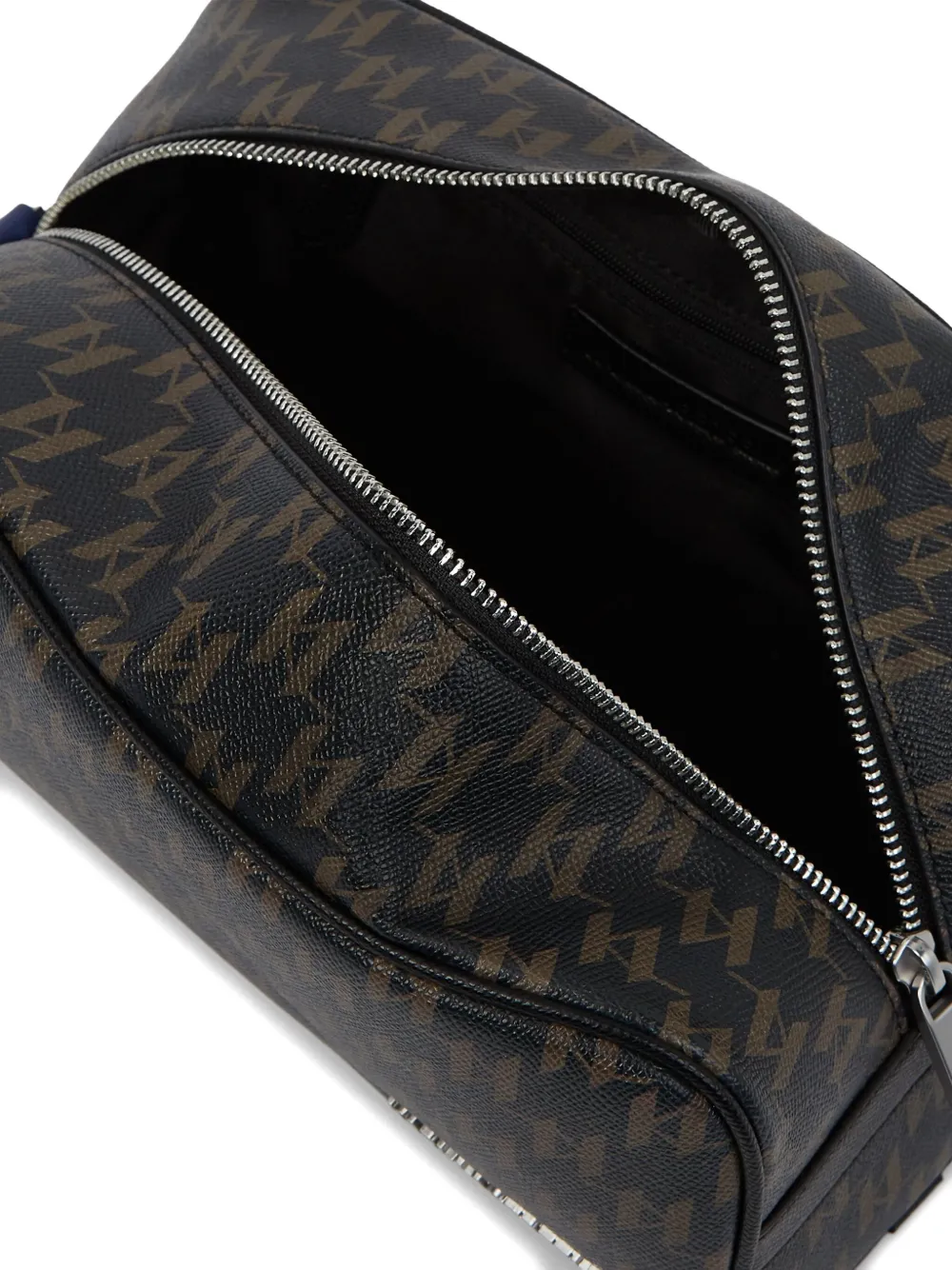 Karl Lagerfeld Toilettas met monogramprint Bruin