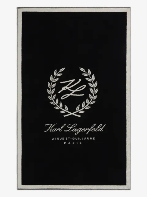 Karl Lagerfeld crest beach towel