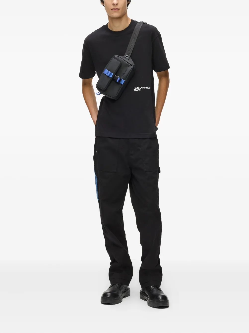 Karl Lagerfeld Jeans Heuptas met band - Zwart