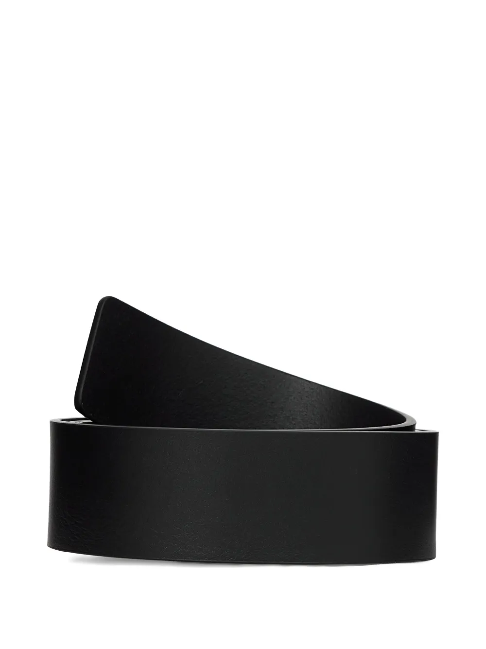 Karl Lagerfeld Jeans Leren riem met gegraveerd logo - Zwart