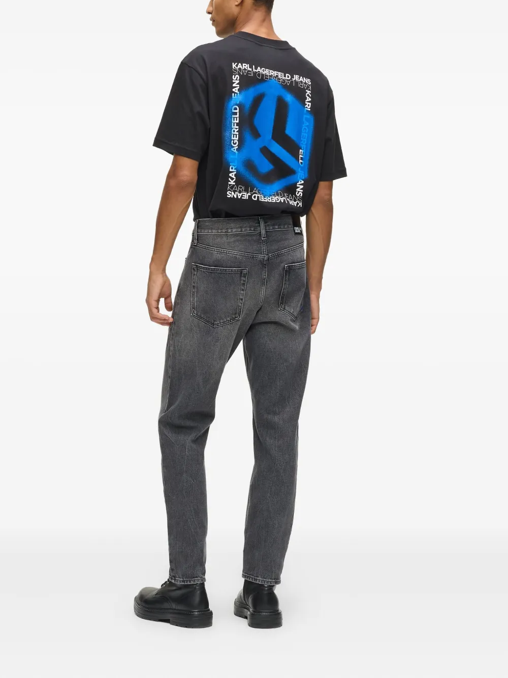 Karl Lagerfeld Jeans met vijf zakken Grijs