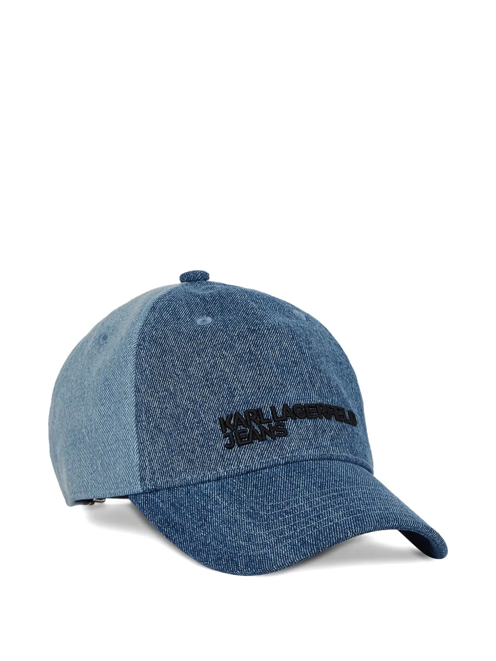 Karl Lagerfeld Jeans Cappello da baseball denim bicolore - Blu