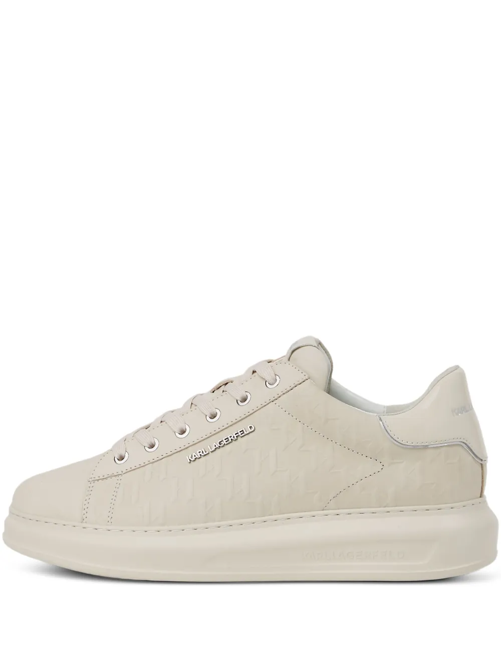 Karl Lagerfeld Kapri monogram embossed sneakers | Neutrals | Image 1