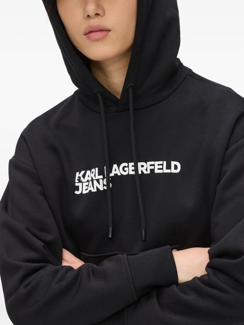 Karl Lagerfeld Jeans Cappello da baseball con stampa - Blu