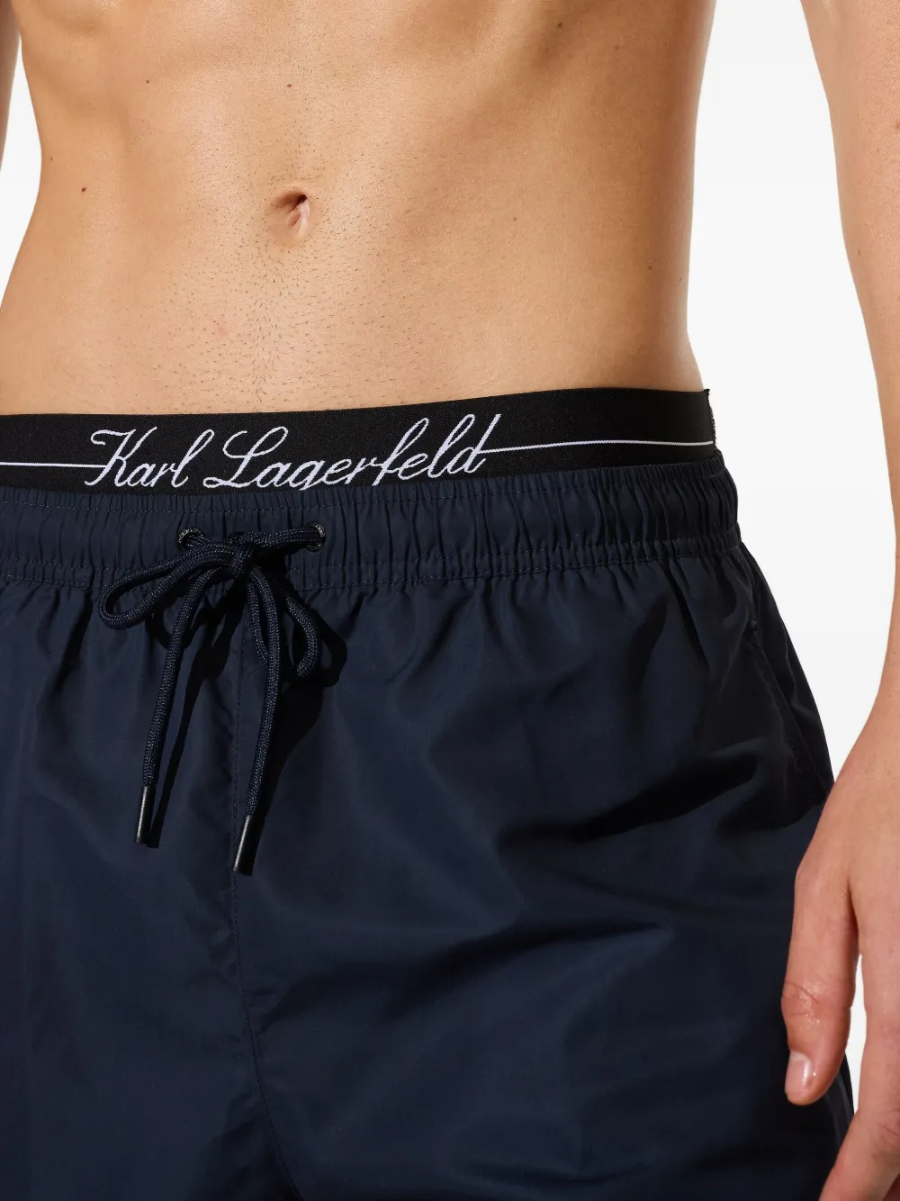 Karl Lagerfeld Costume da bagno con doppia vita - Blu