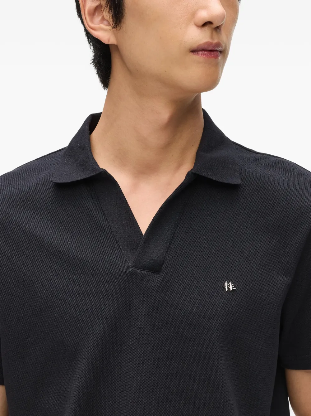 Karl Lagerfeld Katoenen poloshirt Zwart