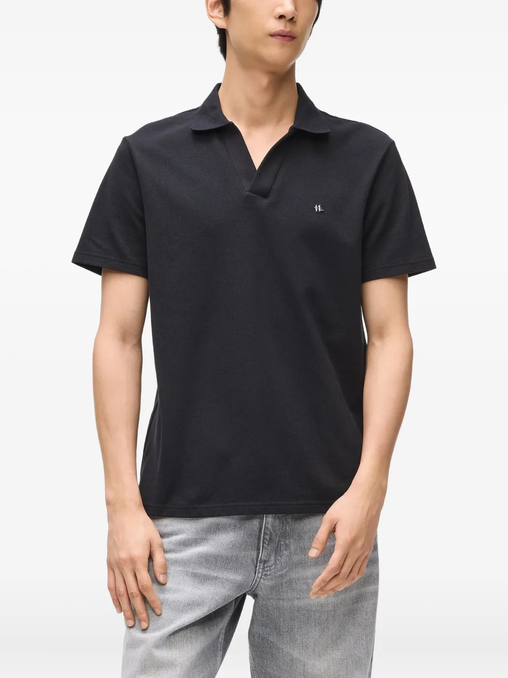 Karl Lagerfeld Katoenen poloshirt Zwart
