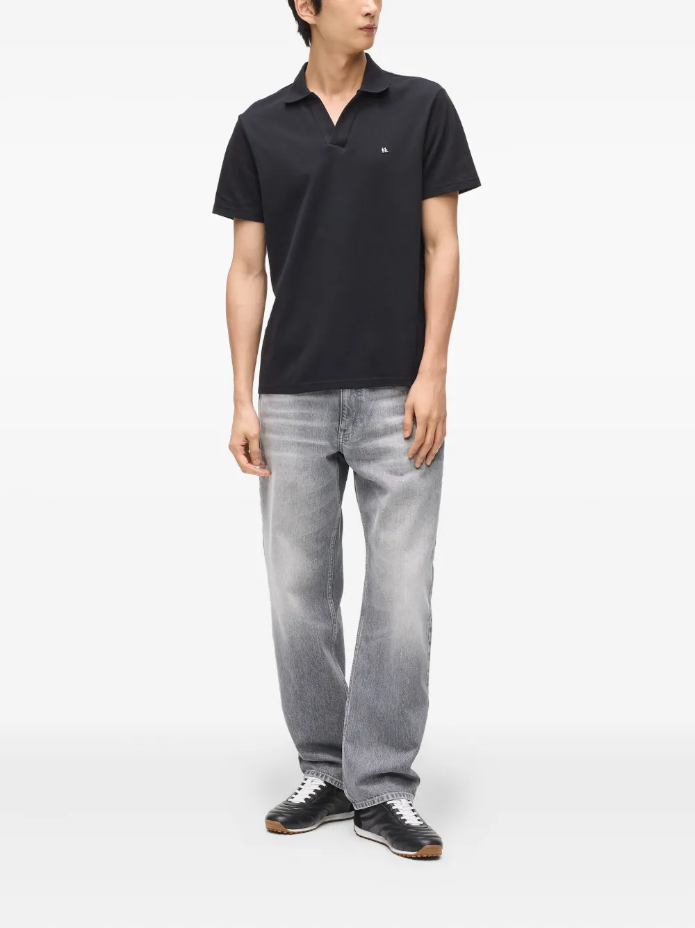 Karl Lagerfeld Katoenen poloshirt - Zwart