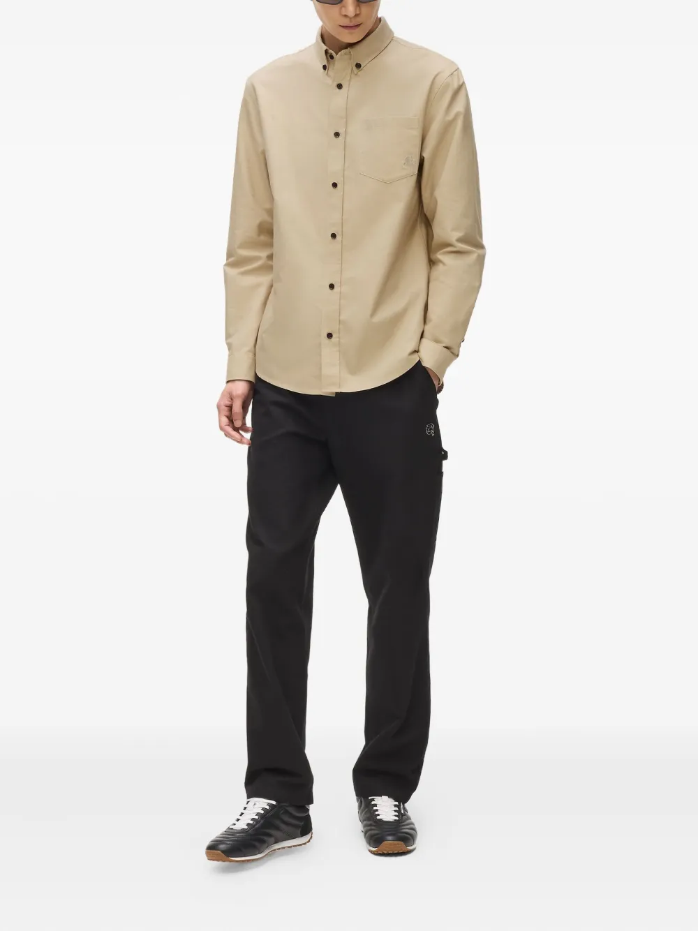 Karl Lagerfeld Kameo overhemd met knopen - Beige