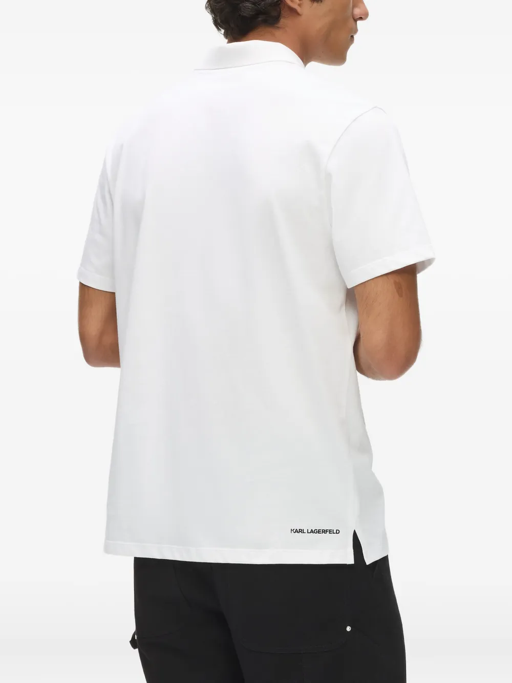 Karl Lagerfeld Ikon poloshirt Wit