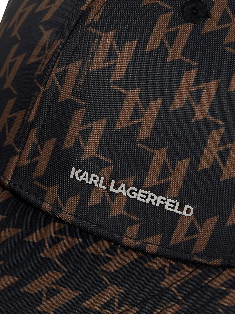 Karl Lagerfeld Pet met monogramprint Zwart