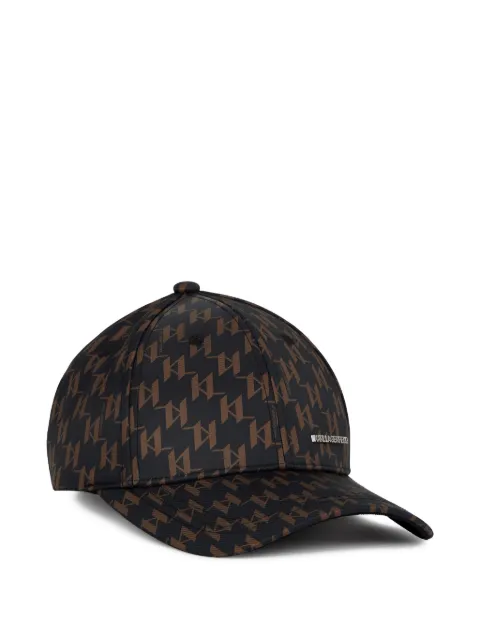 Karl Lagerfeld monogram-print cap