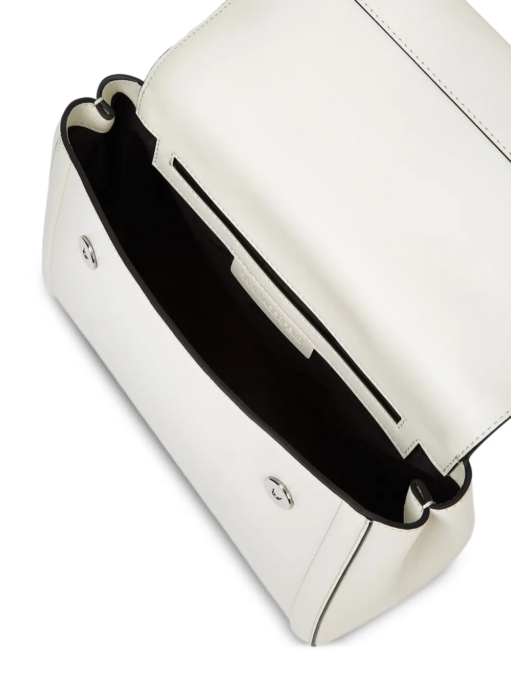 Karl Lagerfeld Logo-plaque Crossbody Bag In Neutral