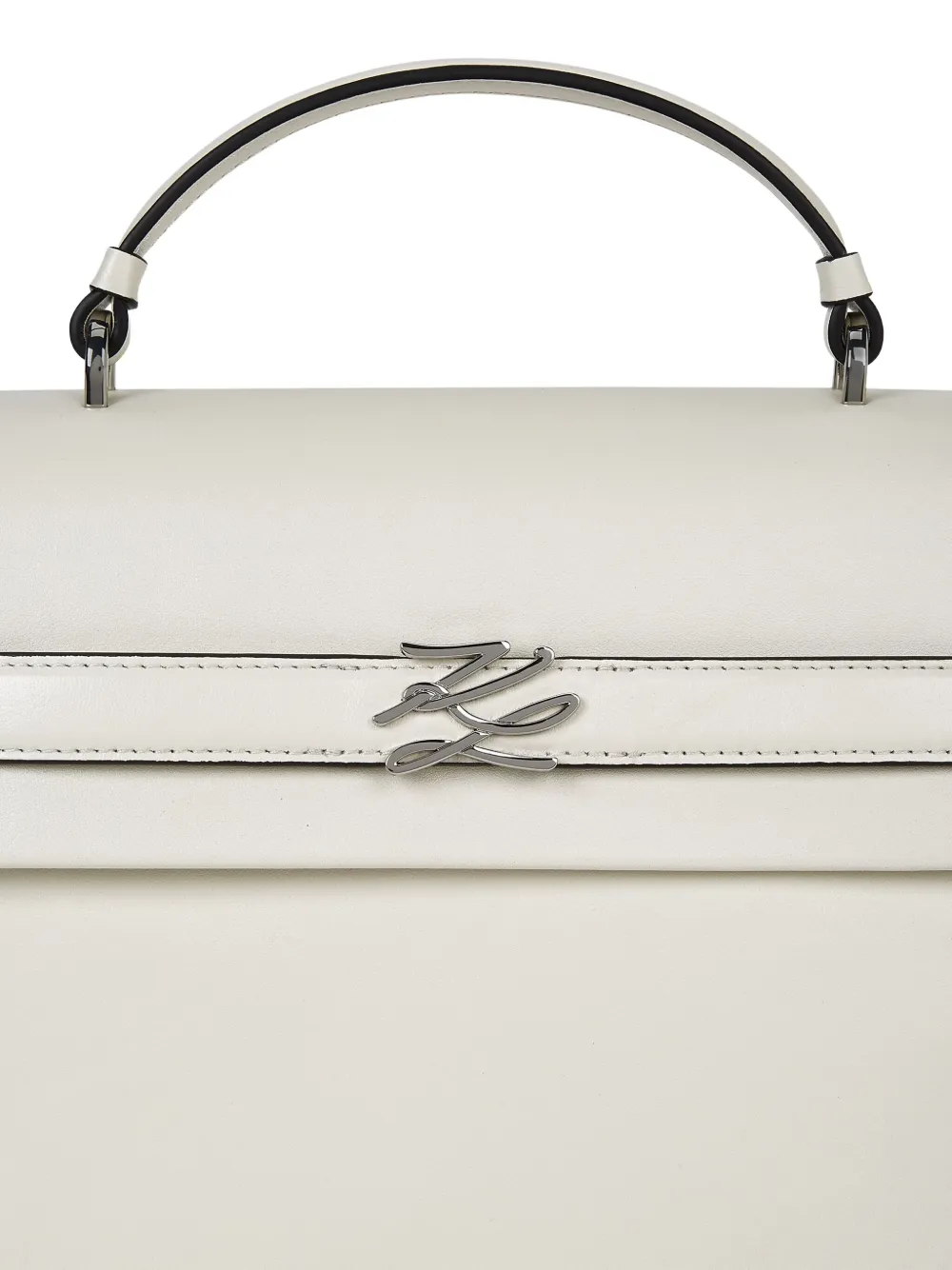 Karl Lagerfeld Logo-plaque Crossbody Bag In Neutral