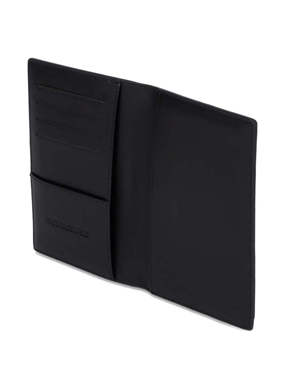 Karl Lagerfeld Paspoorthoes met logo-reliëf Zwart