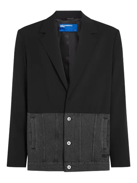 Karl Lagerfeld Jeans blazer con capucha a capas
