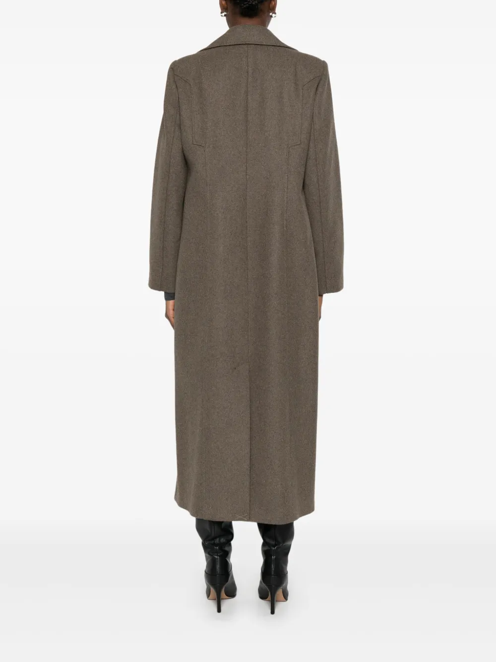 Gestuz Jas met dubbele rij knopen Bruin