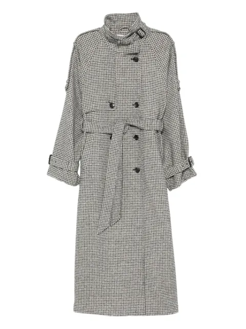 Gestuz houndstooth belted coat
