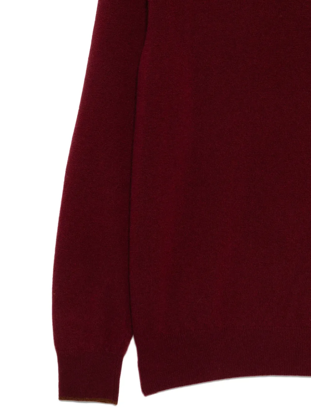 Altea Trui met ronde hals en elleboogpatch Rood