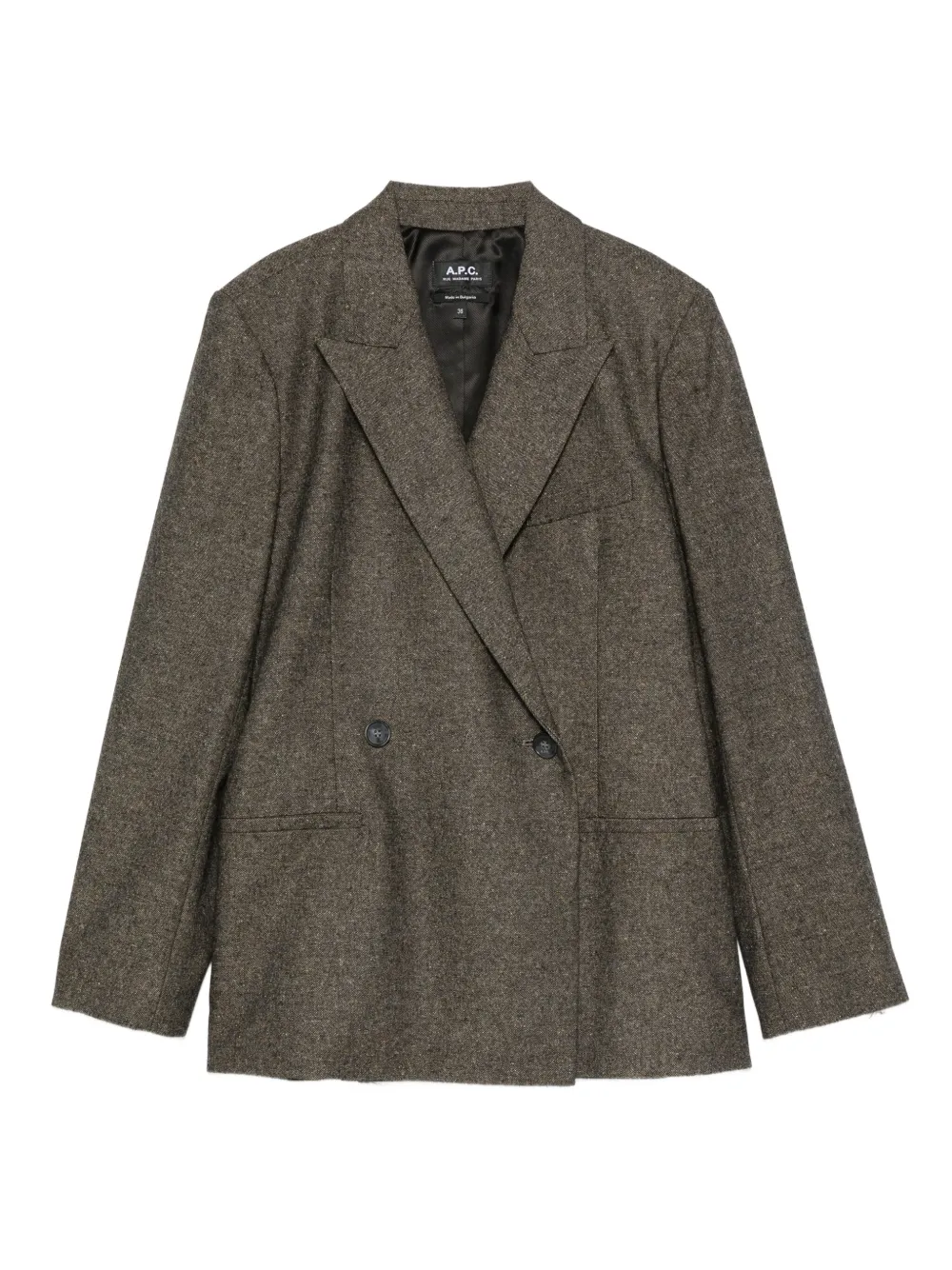 A.P.C. buttoned double-breasted jacket | Braun | Image 1